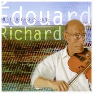 Un homme, Édouard Richard - Musique Gaspésienne, jouant du violon.