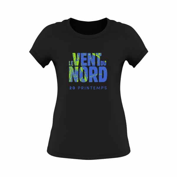 A t-shirt for men with the words "Vente du Nord / 20 Printemps".