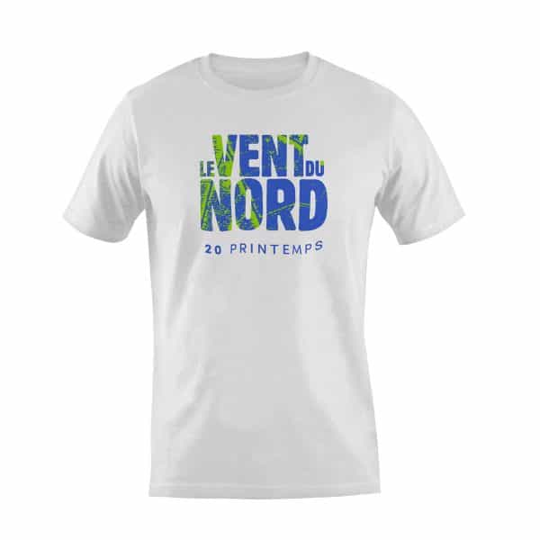 A T-Shirt Men - Vent du Nord / 20 PRINTEMPS with the words vente en nord on it.