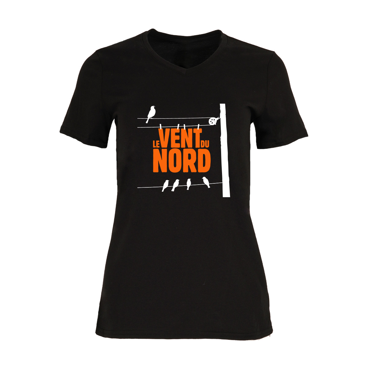 T-Shirt Femme Col en V - Le Vent du Nord / Voisinages T-Shirt Femme Col en V - Le Vent du Nord / Voisinages – Image 3